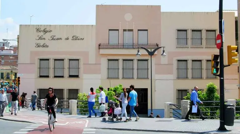 Colegio San Juan de Dios de Málaga, donde tuvieron lugar los hechos.
