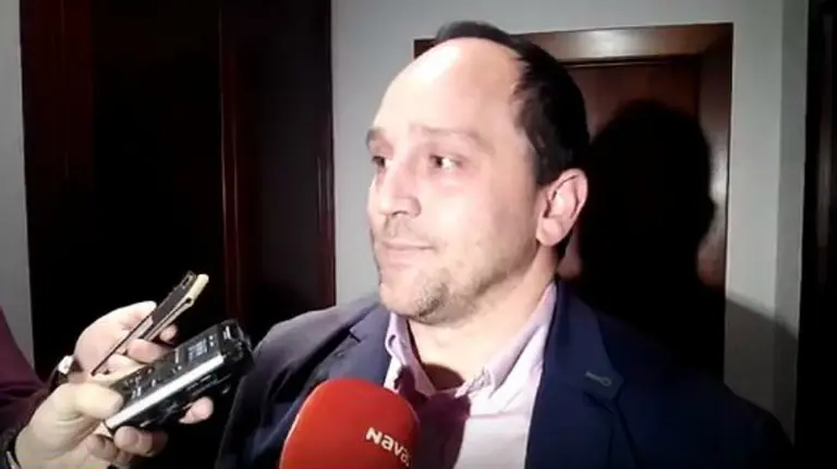 Luis Virto tras perder la votación.