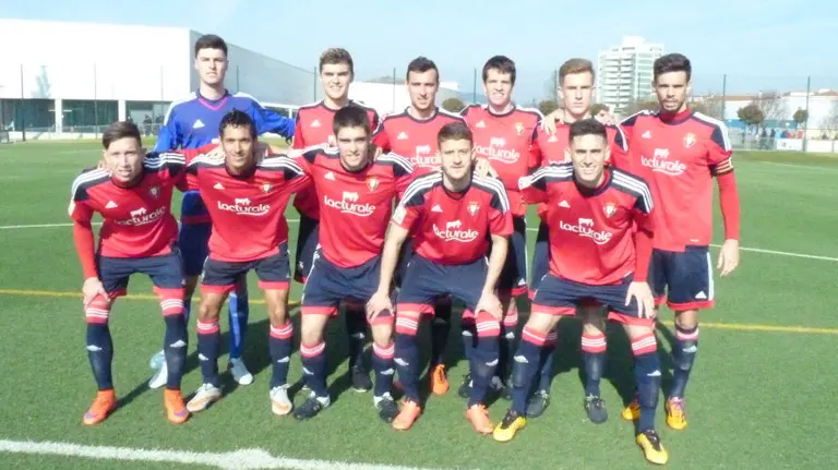 Equipo titular de Osasuna en San Juan.