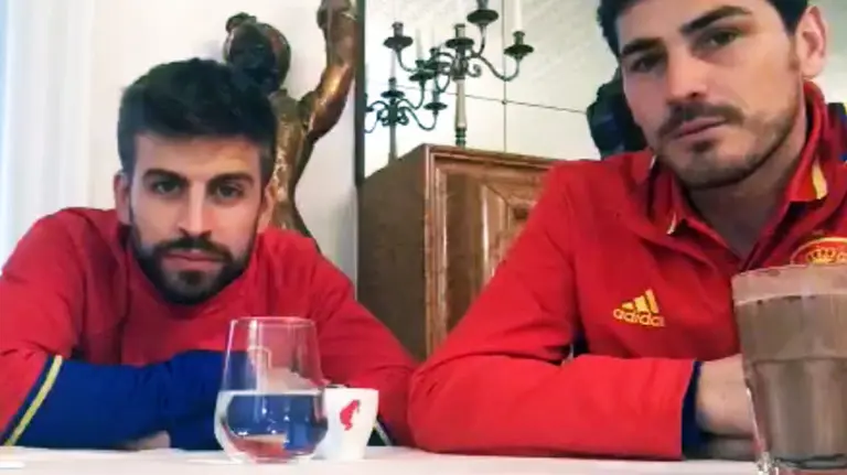 Piqué y Casillas en Periscope