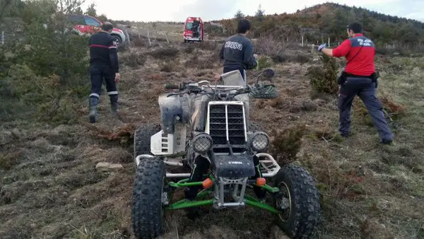 El quad acidentado.