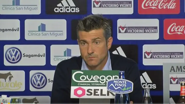 Pep Martí en la sala de prensa del Sadar.