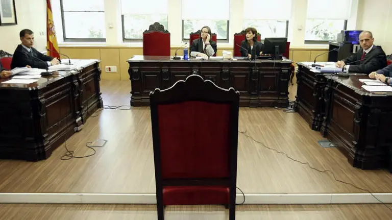 En la imagen, juzgado de lo Social no. 16 de Madrid, en el juicio por el despido del PP de Luis Bárcenas. EFE