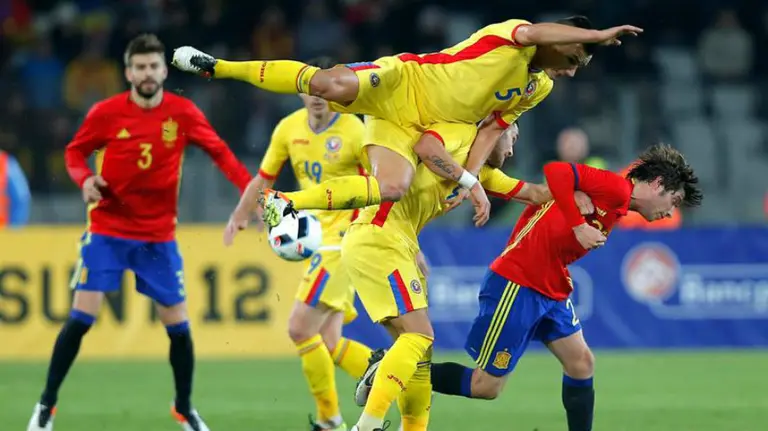 Partido amistoso Rumanía - España. Efe.