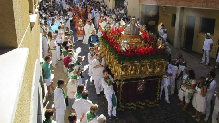 Procesión de San Lorenzo, patrón de Huesca. EFE