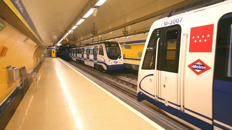 Estación y trenes del Metro de Madrid (Foto Metro de Madrid).