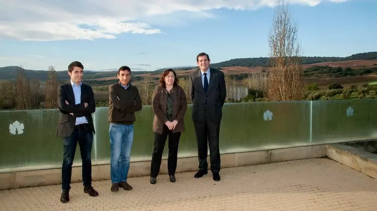 Daniel del Río, Ignacio Gil, Isabel Elizalde e Íñigo Nagore.