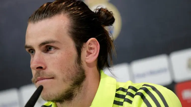 Gareth Bale en rueda de prensa. Efe.