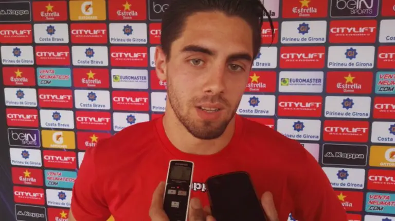 Rubén Sobrino es jugador del Girona. Foto web Girona.