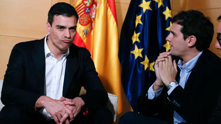 Pedro Sánchez y Albert Rivera.