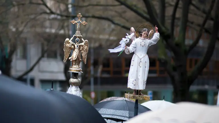 Recibimiento del Ángel de Aralar a Pamplona. PABLO LASAOSA 12