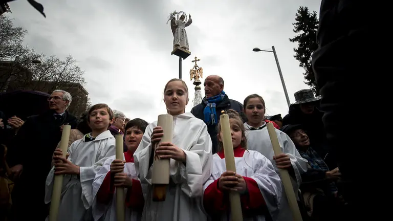 Recibimiento del Ángel de Aralar a Pamplona. PABLO LASAOSA 6