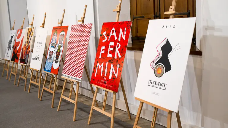 Carteles finalistas para San Fermín 2016. PABLO LASAOSA