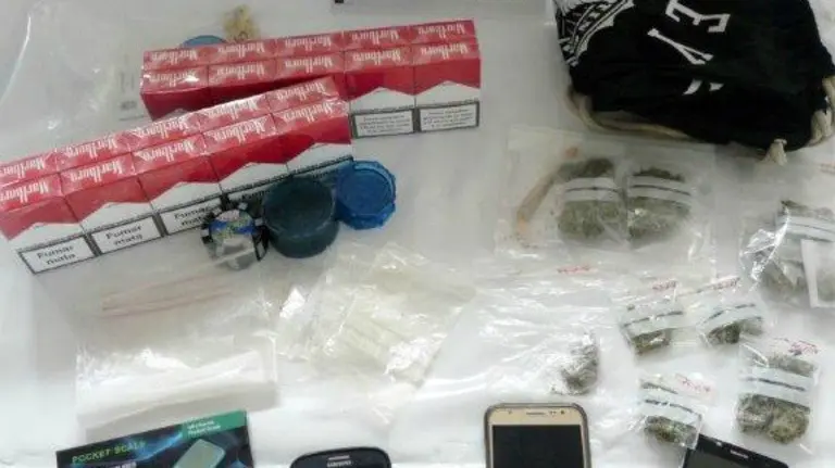 Este es el material incautado por la Policía Municipal.