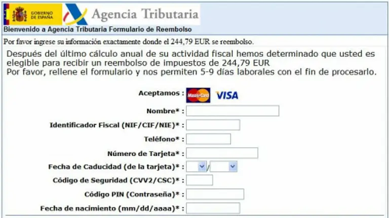 La Polic&iacute;a Nacional advierte sobre unos e-mails fraudulentos de la declaraci&oacute;n de la renta.