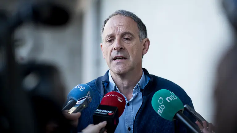 Adolfo Araiz, portavoz de EH Bildu. PABLO LASAOSA