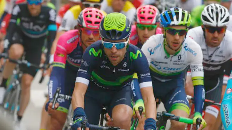 Visconti estuvo cerca de la victoria en Lesaka. Foto Movistar.