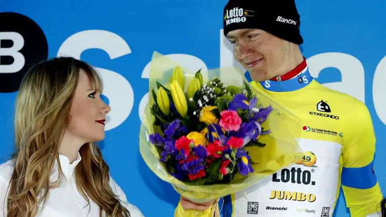 Wilco Kelderman es el nuevo líder de la Vuelta al País Vasco. Efe.