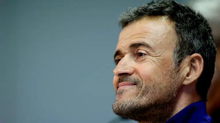 Luis Enrique en rueda de prensa. Efe.