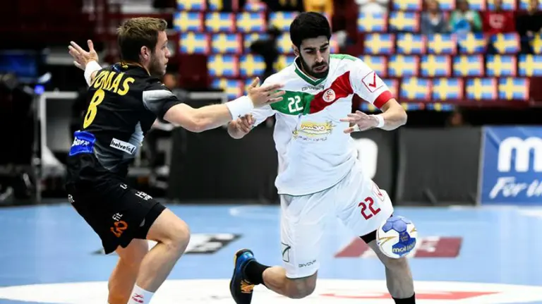 Partido España - Irán del preolímpico de balonmano. Efe.