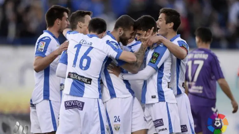 El Leganés golea al Valladolid en Butarque. Lfp.