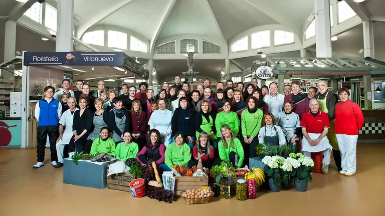 Los trabajadores del Mercado del Ensanche.