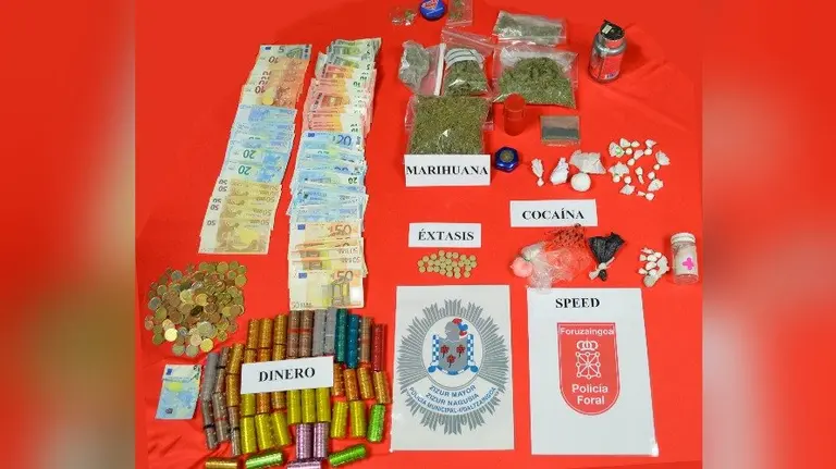 Material incautado al joven de 24 años.