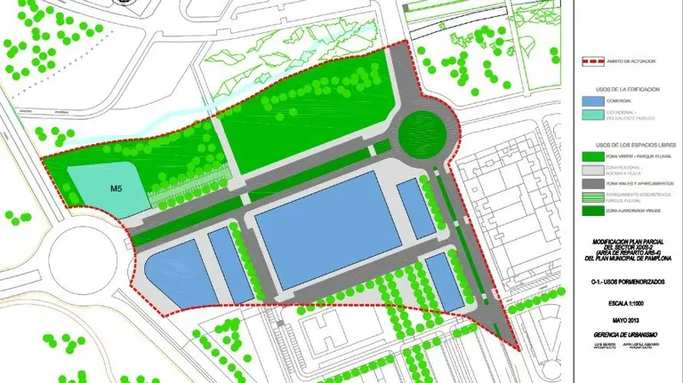 mapa urbanización azpilagaña