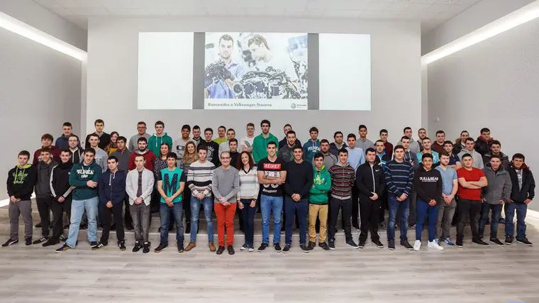 Plantilla en prácticas de Volkswagen Navarra.