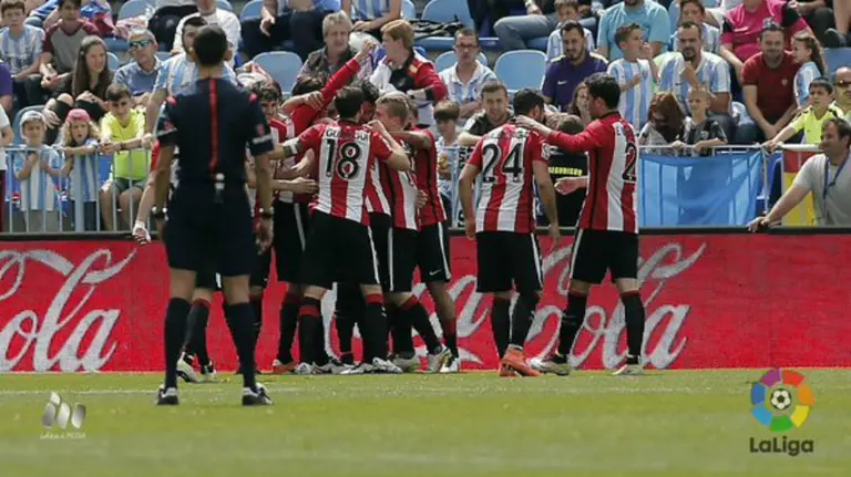 Partido Málaga - Athletic en la Rosaleda. Lfp.