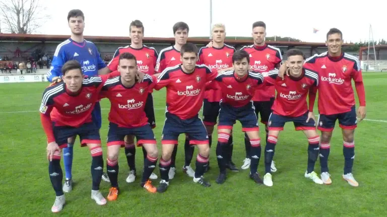 Equipo titular de Osasuna en Tajonar.