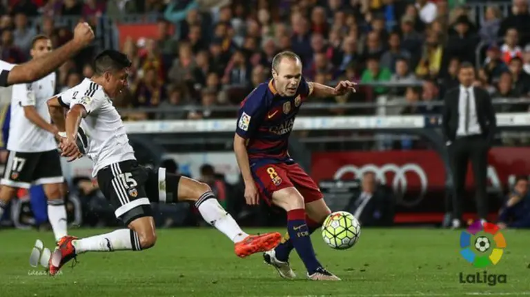 Partido Barcelona - Valencia. Lfp.