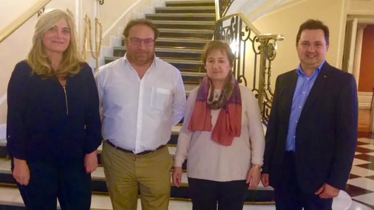 Nueva Junta Directiva Ana Puig, Miguel Guerrero Perez, Mariví Uhalte y Manuel Mozota.