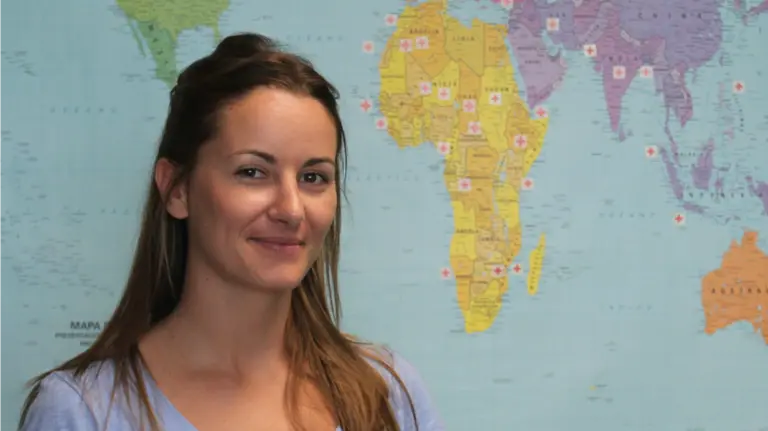 Adriana Ciriza, delegada de Cruz Roja Navarra.