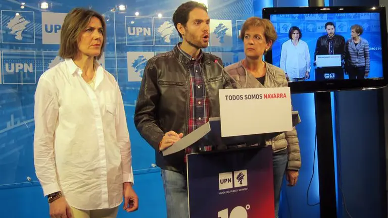 Sergio Sayas, parlamentario de UPN, durante la comparecencia sobre Salud, 