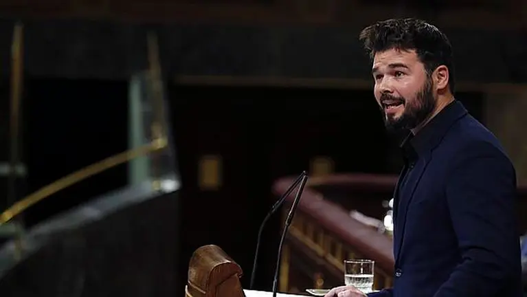 El portavoz adjunto de ERC, Gabriel Rufián . EFE