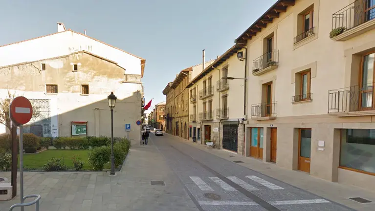 Calle de la localidad de Sangüesa.