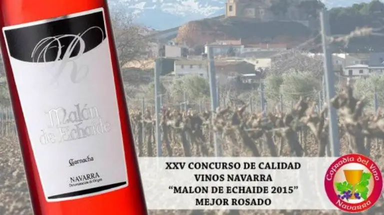 Malón de Echaide, mejor rosado según la Cofradía del Vino de Navarra.