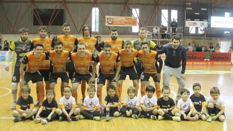 Plantilla del Aspil Vidal en Tudela. Cedida.