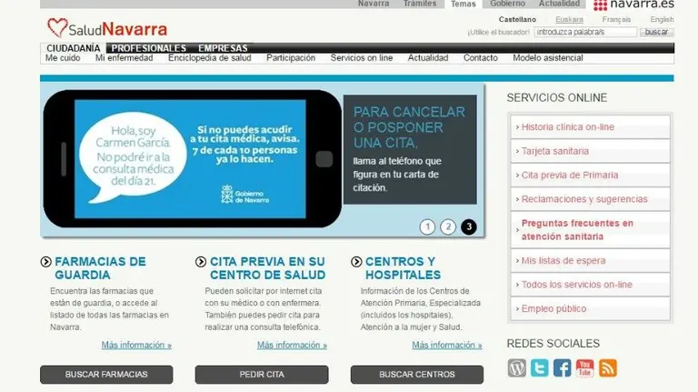 El portal de salud en navarra.es