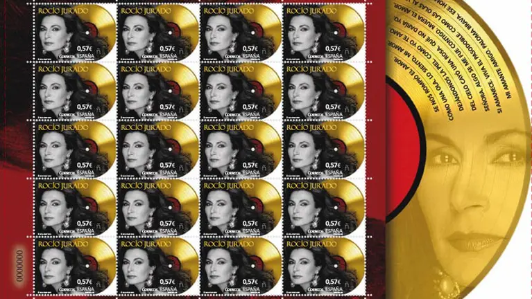 El sello homenaje a Rocío Jurado.