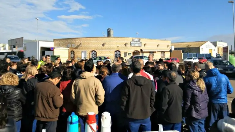 Tercera jornada de movilizaciones en TRW Corella.