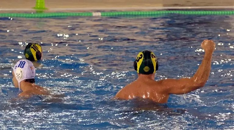 El jugador del WP navarra Ruda Franco en acción.