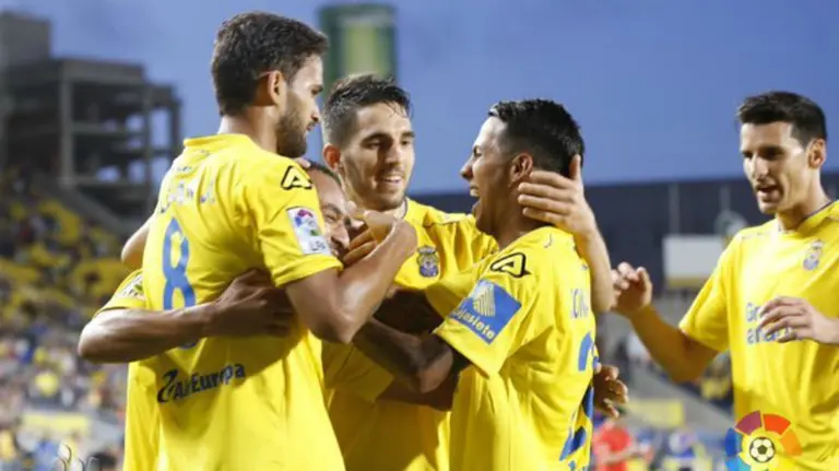 Partido entre la UD Las Palmas y el Espanyol. Lfp.