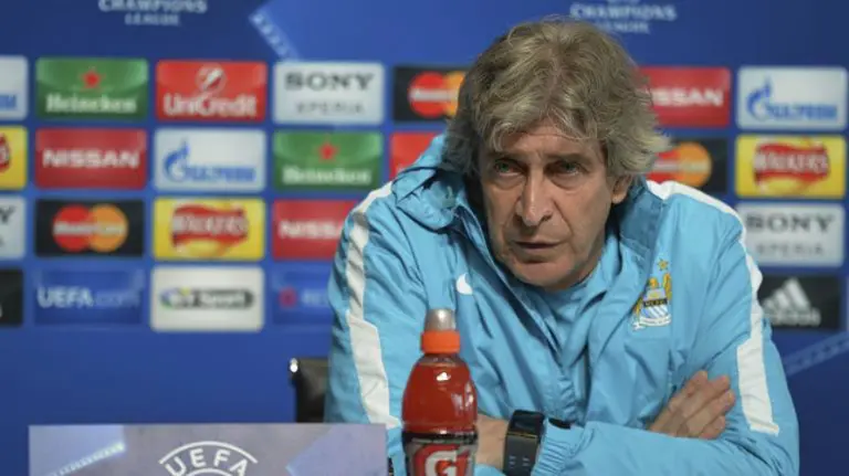 Manuel pellegrini en rueda de prensa. Efe.