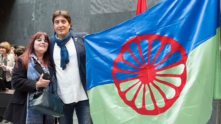 Recepción Institucional con motivo del Día de la Comunidad Gitana de Navarra. PABLO LASAOSA 36