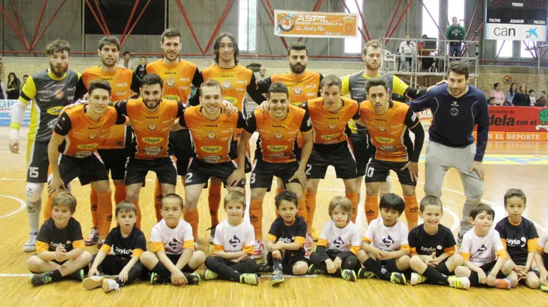 Plantilla del Aspil Vidal en Tudela.