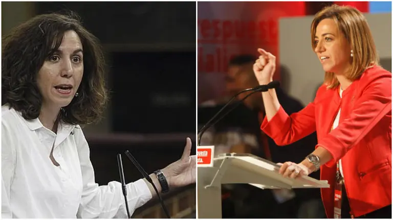 Irene Lozano y Carme Chacón. EFE