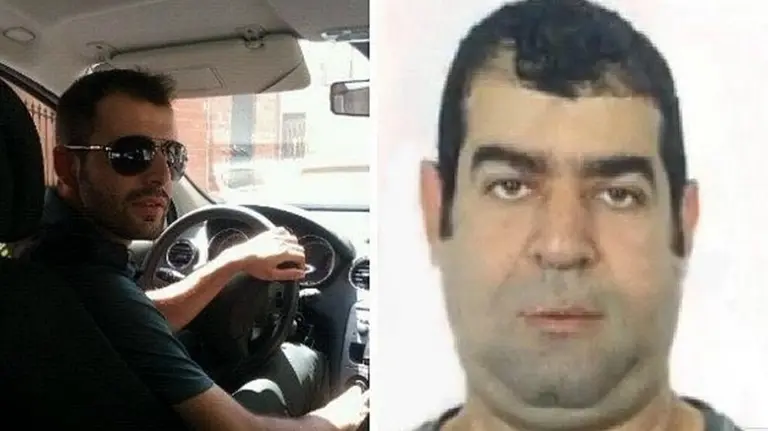 EL guardia civil detenido y la víctima. ABC