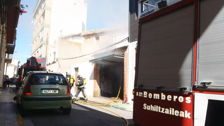 Incendio sofocado en Cascante. (EP-GN)